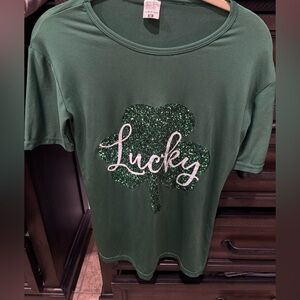 Green Lucky Clover T-Shirt